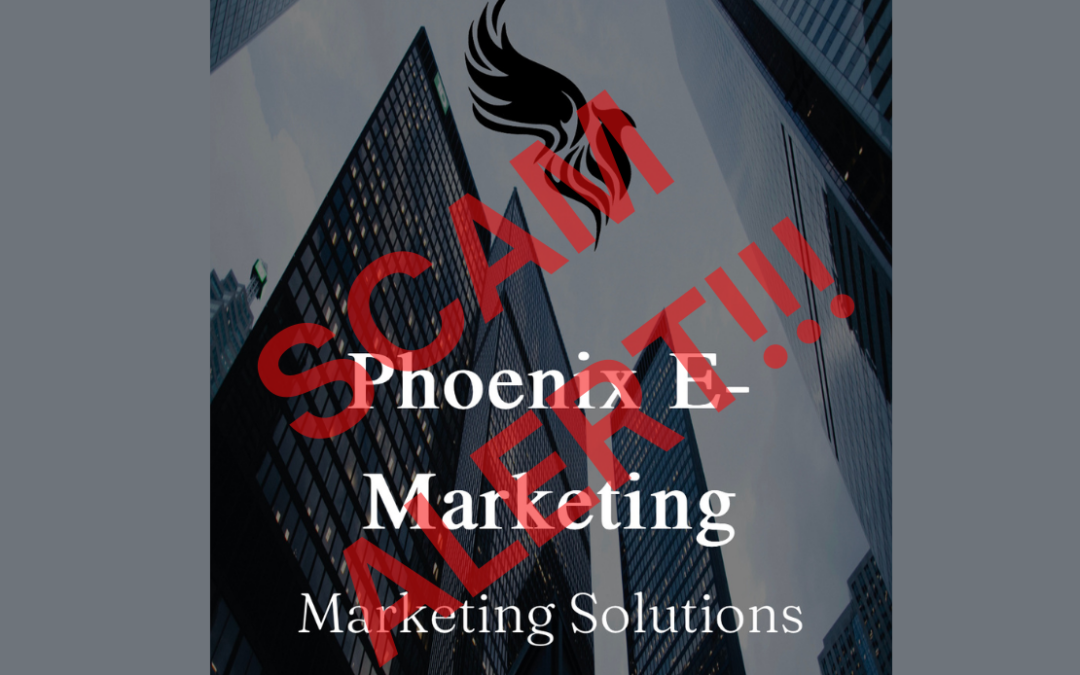 Phoenix e-Marketing is a SCAM – we are not associated with this company, and we’re not advertising any jobs